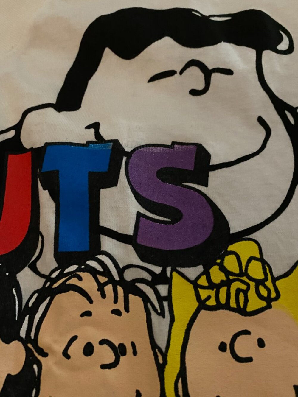 VINTAGE PEANUTS SNOOPY NOVEL TEEZ ALL OVER PRINT AOP TSHIRT ONE SIZE PREOWNED - Picture 11 of 11